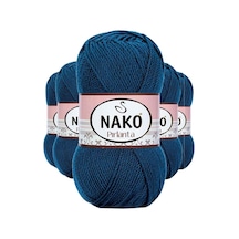 5 Adet Pırlanta Amigurumi El Örgü İpi Yünü Petrol Mavi 10328