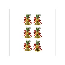 Yılbaşı Süsü 6'lı Mini Çan Altın 8 Cm