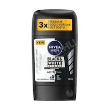 4 Adet Nivea Stick Deodorant Invisible B&w Original Erkek 50ml
