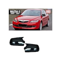 Mazda 6 Batman Yarasa Ayna Kapağı Piano Black / 2003-2007