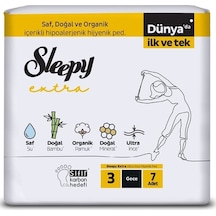 Sleepy Extra Ultra İnce Hijyenik Ped 3 Gece 7 Adet
