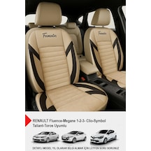 Formentor Tay Tüyü Oto Koltuk Kılıfı Renault Fluence-megan 1-2-3-clio-symbol-tailant-toros Bej