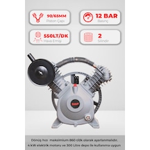 Kompresör Kafası Çift Piston 12 Bar Pistonlu Gk2090