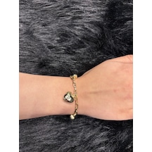 Kalp Charm Bileklik - 14 Ayar Altın Kaplama