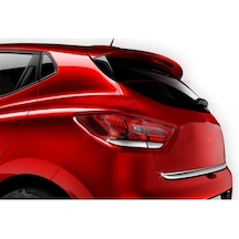 Renault Clio 4 Uyumlu 2012-2018 Krom Arka Stop Alt Çıtası 4 Parça Paslanmaz Çelik