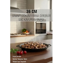 Kapris Döküm Sac Tava 36 Cm 21608 siyah