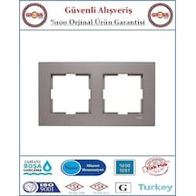 Viko Novella İkili Çerçeve - Çerçeve Dahil - Renk Antrasit Novella
