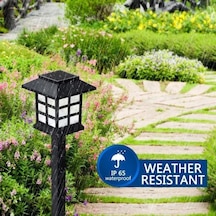 Helios 2 Adet Solar Güneş Enerjili, Dış Mekan, Bahçe Aydınlatması, Sevgililer Günü, Peyzaj, Veranda, Çit, Balkon Dekorasyonu, Ağaç İçin, Su Geçirmez, Fener, Süs, Lamba, Beyaz Led Işık 36 Cm Açık Lacivert