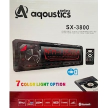 Aqoustics Sx 3800 Bt 7 Renk Bluetooth Özellikli Oto Teyp N11.793