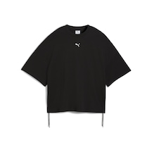 Puma Dare To Oversized Ruched Tee Kadın Yetişkin T-shirt SIYAH