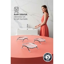 Zenvac 3 Lü Ayaklı Sabunluk Su Giderli, Şeffaf Tasarım, 12 X 9 Cm, Tezgah Üstü Kullanım Zenvac29 Renkli Zenvac 3 Lü Ayaklı Sabunluk Su Giderli, Şeffaf Tasarım, 12 X 9 Cm, Tezgah Üstü Kullanım Zenvac29 Renkli
