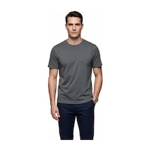 Jsco Erkek Bisiklet Yaka Rahat Kesim Pamuklu Kısa Kollu Basic T-shirt Js2674 Haki