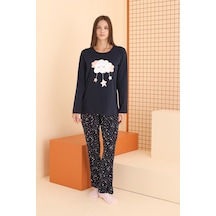 Nbb Kadın Lacivert Cloud Pijama Takımı Lacivert