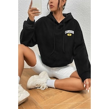 Candour Baskılı Oversize Sweatshirt Siyah