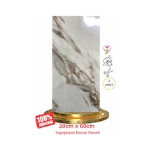 Shiny Royal Marble Mermer Desenli 60x30cm Yapışkanlı Mutfak Banyo Kaplama Duvar Paneli Kağıdı Cf-004 Çok Renkli