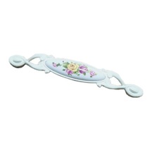 Miray 128 Mm Metal Krem Kasa Beyaz Sarı Gül Desenli / 5 Adet Krem