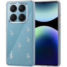 Newface Xiaomi Redmi Note 14 Pro 4g Fiyonk Desenli Kapak - Desen 4 Mavi