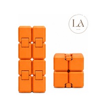 Hareketli Rahatlatıcı Küpü Infinity Cube Katlanabilir Anti Rahatlatıcı Oyuncak 3d Baskı Sonsuz Küp Turuncu