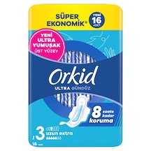 Orkid Ultra Gündüz Boy:3 16 Adet Süper Ekonomik Hijyenik Ped
