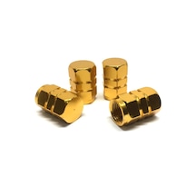 Alüminyum Altıgen Sibop Kapağı 4'lü Set Gold Altın Sibob Kapağı