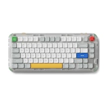 Nuphy Kick75 Tri-mode Low Profile Custom Mekanik Oyuncu Klavyesi Tape Gray-silver Max