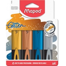 Maped Glitter Metal Kesik Uçlu Fosforlu Kalem 1-5mm - 4 Renk