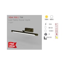Ycl Led Tablo Aplik Beyaz Işık Yda-705