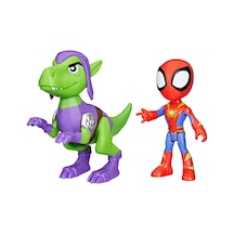 Spidey And His Amazing Friends Dino Webs Figürler Spidey & Goblin Raptor Spider - Man