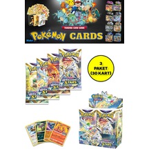 Pokemon Oyun Kartı Tcg Sword&shield Brilliant Stars Booster Pack - 3 Paket 30 Kart