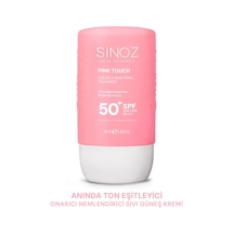 Sinoz Pink Touch Yüksek Koruyucu Ton Eşitleyici Pembe Yüz Güneş Kremi SPF50+ 50 ML