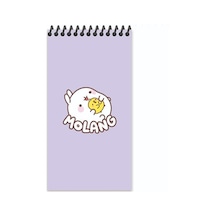 Molang 10 19 80 Yp Çiz. Spr.karton Kapak Defter - Mor Çok Renkli