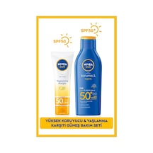 Nivea Q10 Yüz Bakım Kremi SPF50 50 ML + Güneş Koruyucu Losyon SPF50+ 200 ML