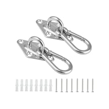 Novahub 2 Adet 8mm 316 Paslanmaz Çelik Tavan Kancası 2x Salıncak Askısı, Ağır Hizmet Kalitesi Çok Renkli