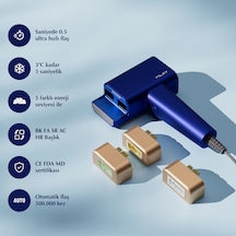 Mavi Yeni Seri Mlay T16 1 Milyon Atım 3 Başlıklı Epilasyon Cihazıcihazı Hr+sr+ac