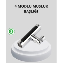 360 Dönebilen Musluk Başlığı 4 Fonksiyonlu Su Tasarruflu Ve Dayanıklı Diğer