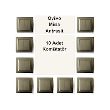 Ovivo Mina Antrasit 10 Adet Komütatör