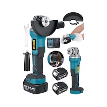 Deko Turkey DAT214Lİ 21V 4 Ah Çift Akülü Metal Kesim Spiral Taşlama Makinesi