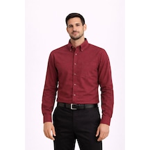 Dormen Uzun Kol Klasik Erkek Regular Fit Gömlek 7607 Bordo Dormen Uzun Kol Klasik Erkek Regular Fit Gömlek 7607 Bordo