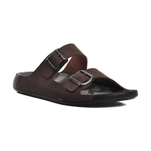 Bento 66001 Erkek Çift Toka İnce Taban Comfort Terlik 001