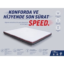 Speed 8 Cm Visco Katmanlı Yatak Pedi, Topper Ve Şilte Yıkanabilir Fermuarlı Kılıf Yer Yatağı, Misafir Yatağı, Kanepe Ve Koltuk Üstü Clean Fresh Kumaş 24 Dns 8 Cm