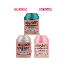 3 Adet Altınbaşak Oya Ve Dantel İpi 20 Gr - Royaleks - No: 375 - 038 - 316 Çok Renkli