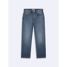 LTB Vanetta Zıp Fermuarlı Düz Paça Mid Indigo Jean Pantolon Mavi