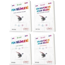 Limit 8. Sınıf Fen Bilimleri + Din Konu Föyleri + Soru Seti 4 Kitap 2023