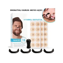 Horlama Önlemeye Yardımcı Mıknatıslı Burun Dilatörü 4'lü Set - Si