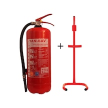 6kg Yangın Tüpü Ve C Tipi Sehpa 2li Set