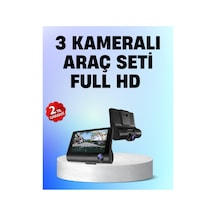 Full Hd 1080p 3 Kameralı Araç Dvr Gece Görüşlü Ve G-sensörlü Güvenlik - Hs08377429-8
