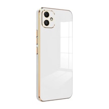 Samsung Galaxy  Uyumlu,  A05 Kılıf Volet Silikon - Beyaz