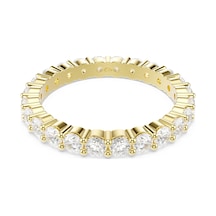 Swarovski 5753849 Yüzük Matrıx:rıng Gold Shıny Whıte/gos 48 Metalik Ayarlanabilir