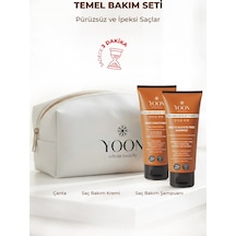 Tuzsuz Sülfatsız Şampuan 250ml, Saç Bakım Kremi 200 Ml, Bakım Çantası, Paraben Ve Silikon İçermez