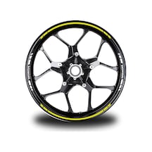 Yazısız Uzun Honda Yazılı Kısa Kesikli 16 Lı Çift Renk Jant Sticker Etiket